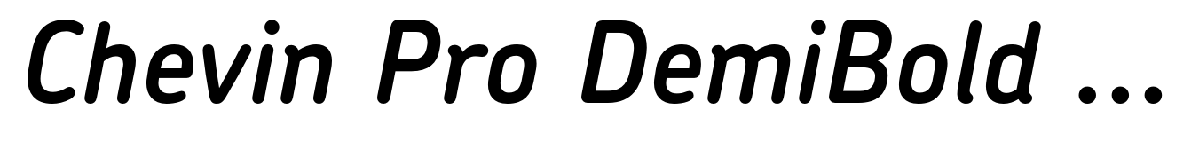 Chevin Pro DemiBold Italic